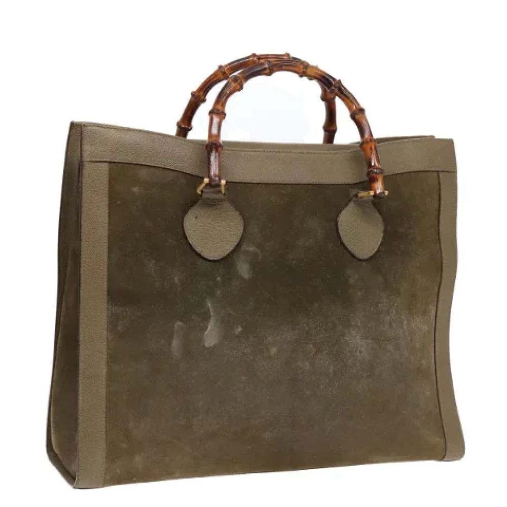 Gucci Vintage Pre-owned Suede handbags Brown Dames