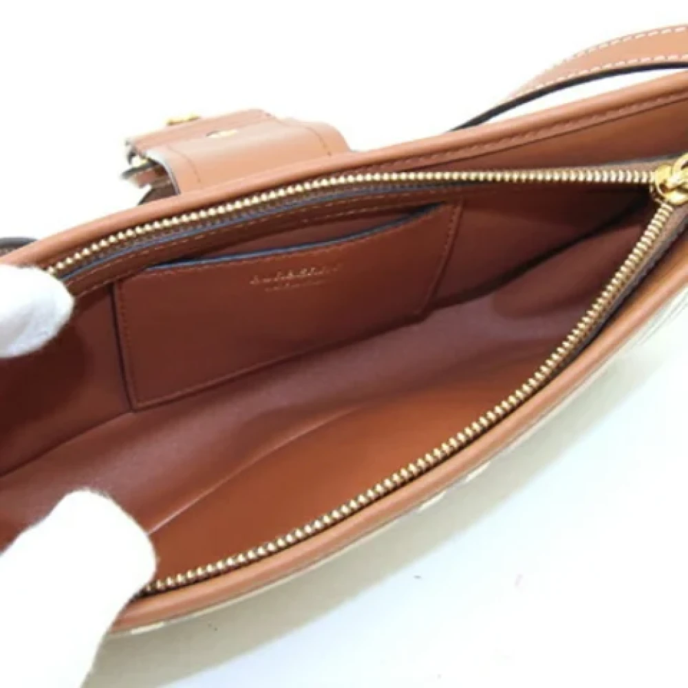 Burberry Vintage Pre-owned Canvas shoulder-bags Beige Dames
