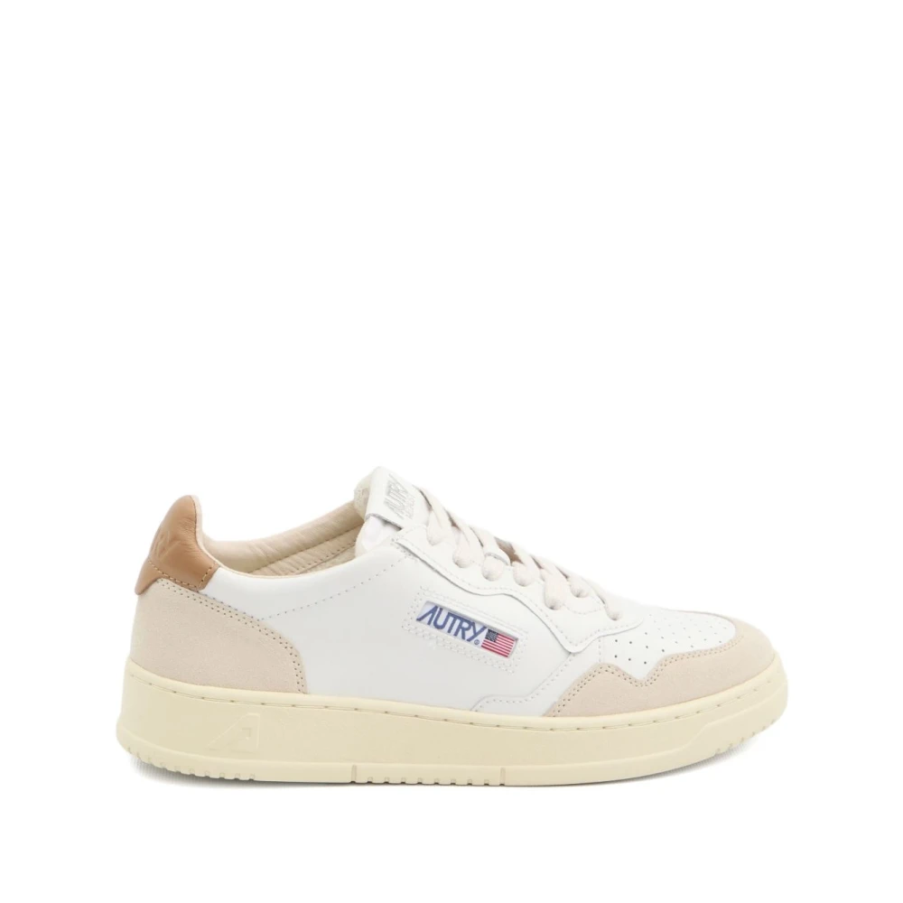 Autry White Medalist Low - Female - Sneakers - 4 Uk - Shoes