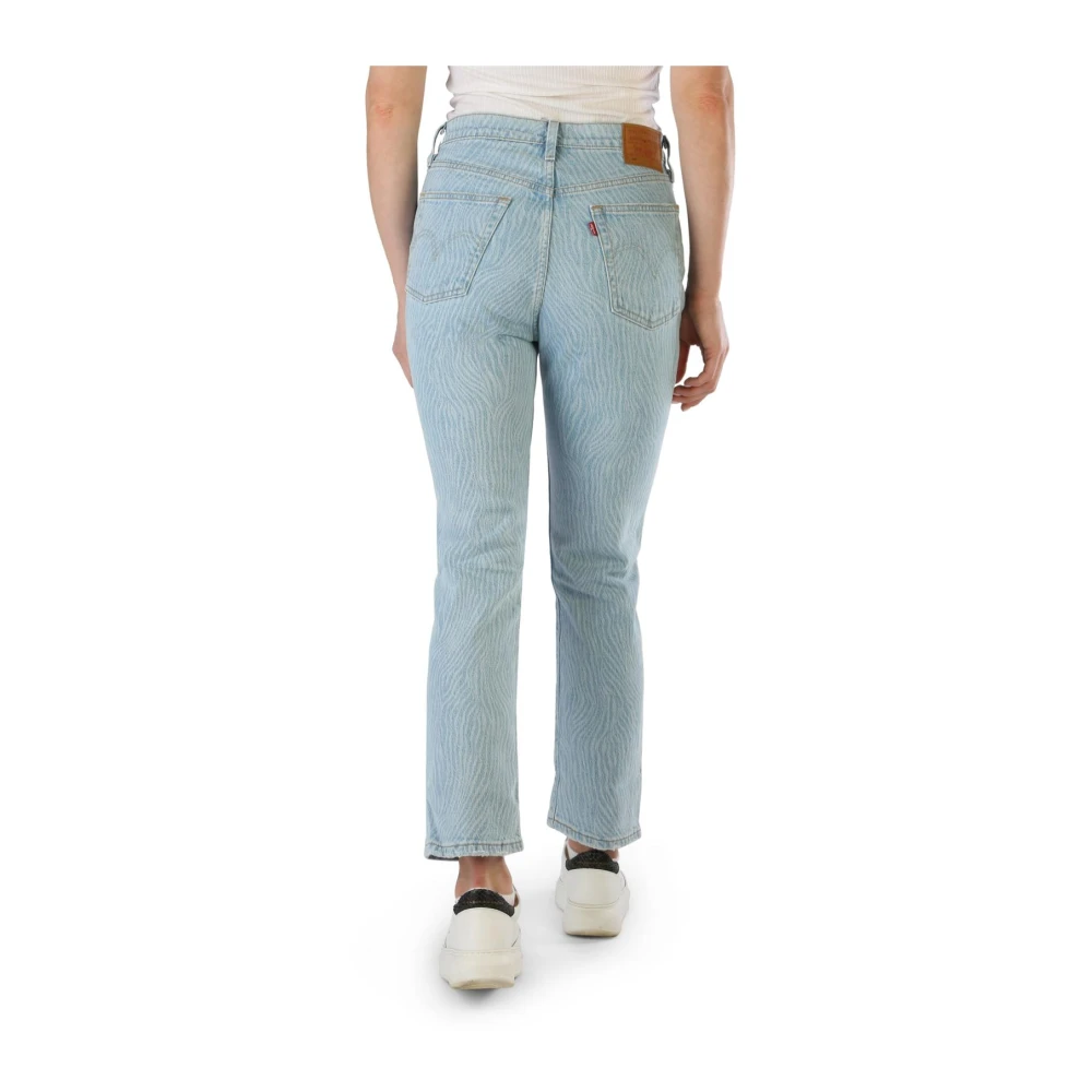 Levi's Levis Womens Wedgie Straight Jeans Lichte Wassing Blue Dames