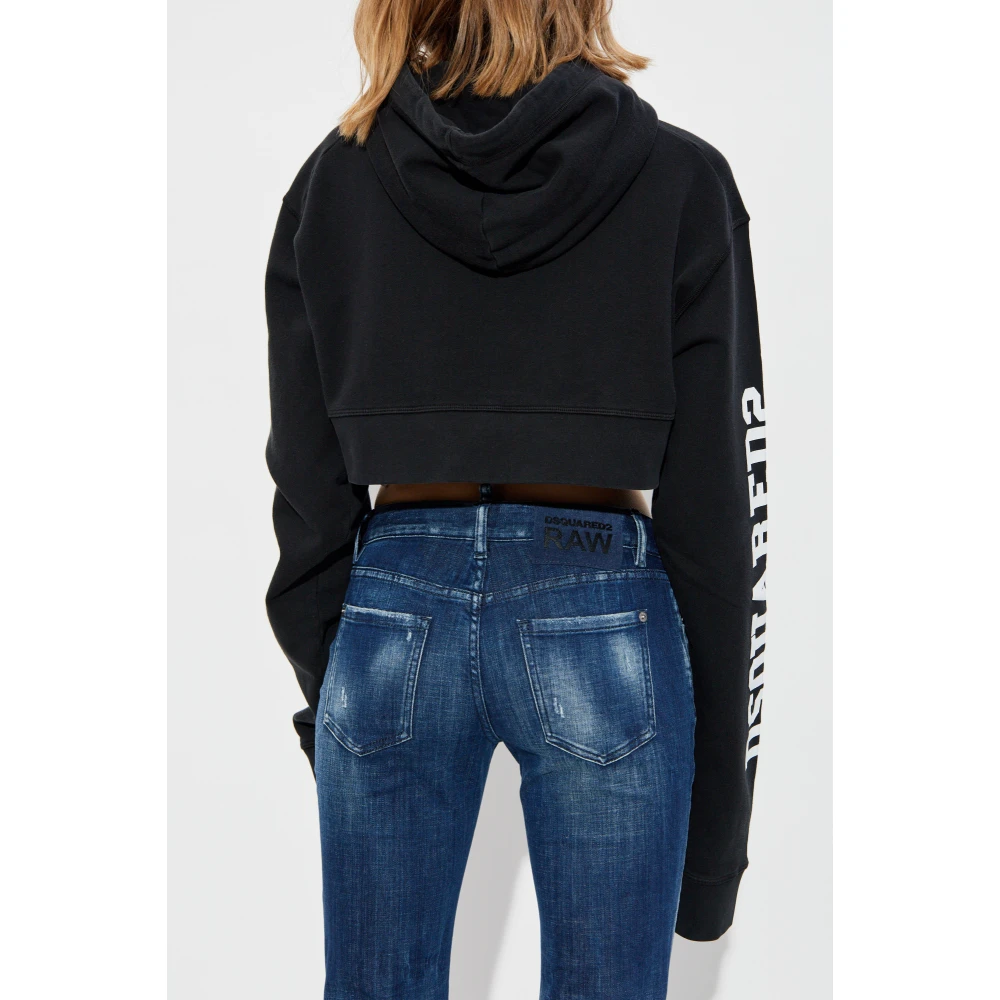 Dsquared2 Hoodie Black Dames