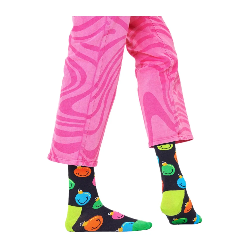 Happy Socks Kleurrijke Kerst Crew Sokken Multicolor Dames