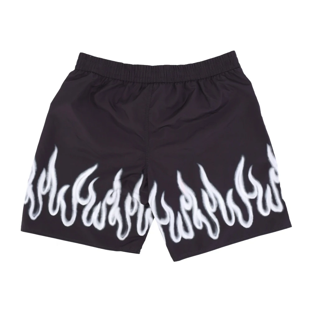 Vision OF Super Flames Zwemshorts Zwart Wit Black Heren