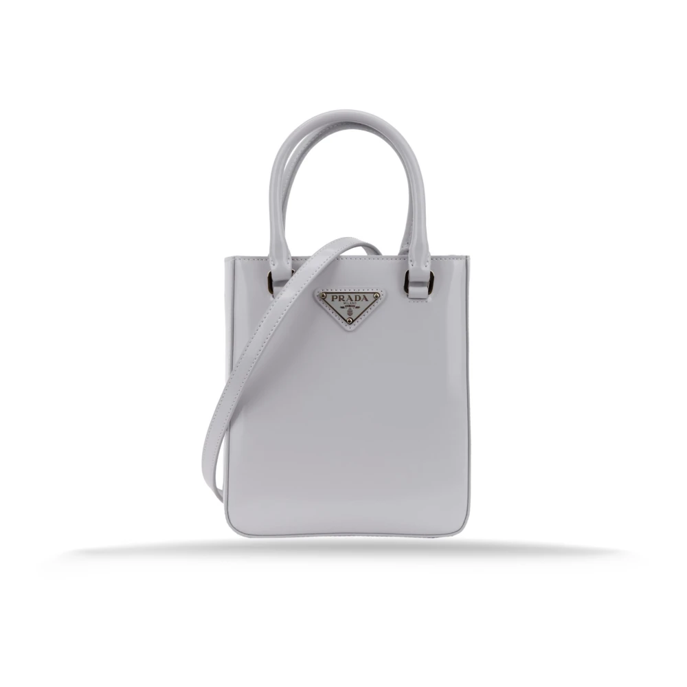 Prada Schoudertas van geborsteld leer voor dames Blue Dames