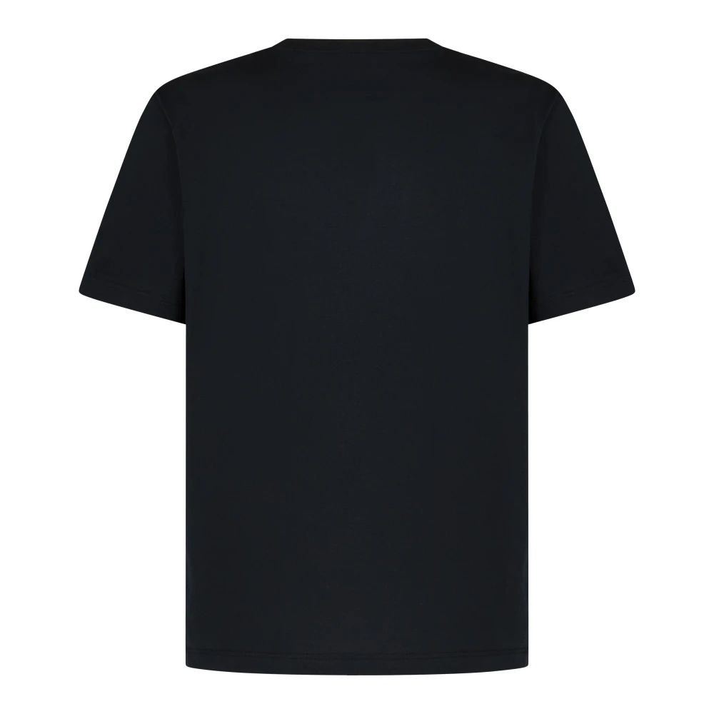 Brioni Zwart Katoenen Crewneck T-Shirt Black Heren