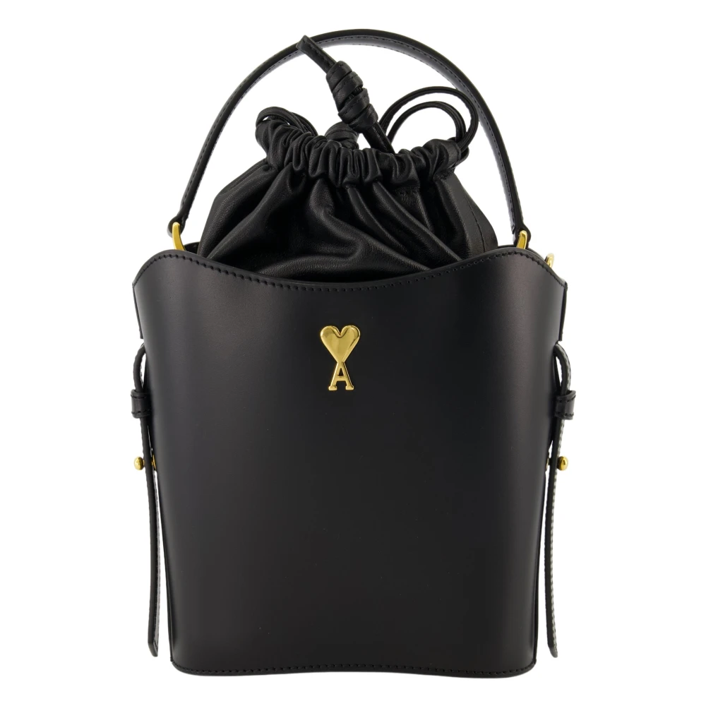 Ami Paris Bucket Bag Lente-Zomer 2025 Black Dames
