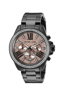 montre-quartz-femme-en-acier-inoxydable-noir