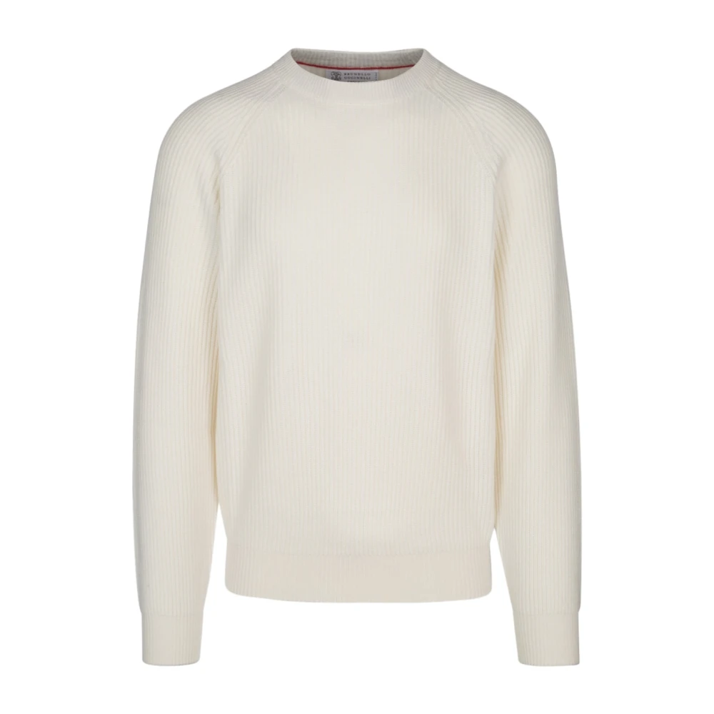 BRUNELLO CUCINELLI Luxe Cashmere Sweater Beige Heren