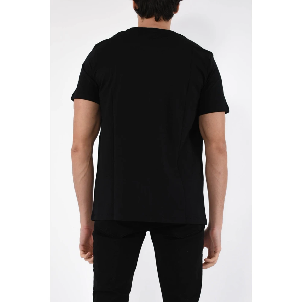 Dondup Jersey T-shirt met slim fit Black Heren