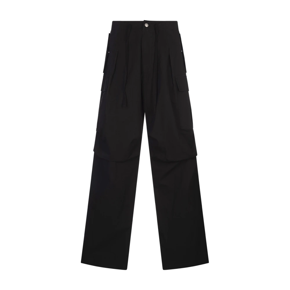 Alexander mcqueen Zwarte Cargo Broek met Plooi Black Heren