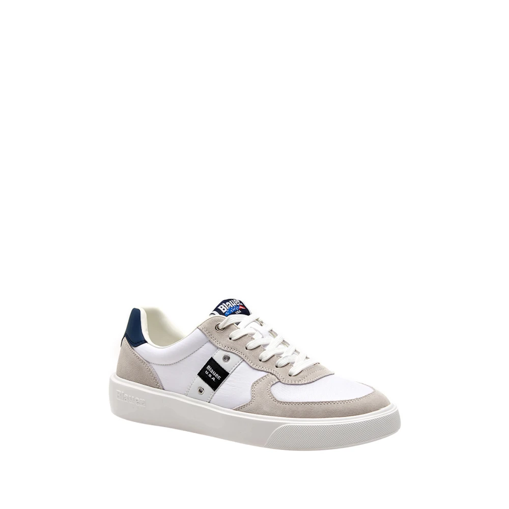 Blauer Men's White Sneakers, 12 Uk, Multicolor Trainers Stylish And Comfortable