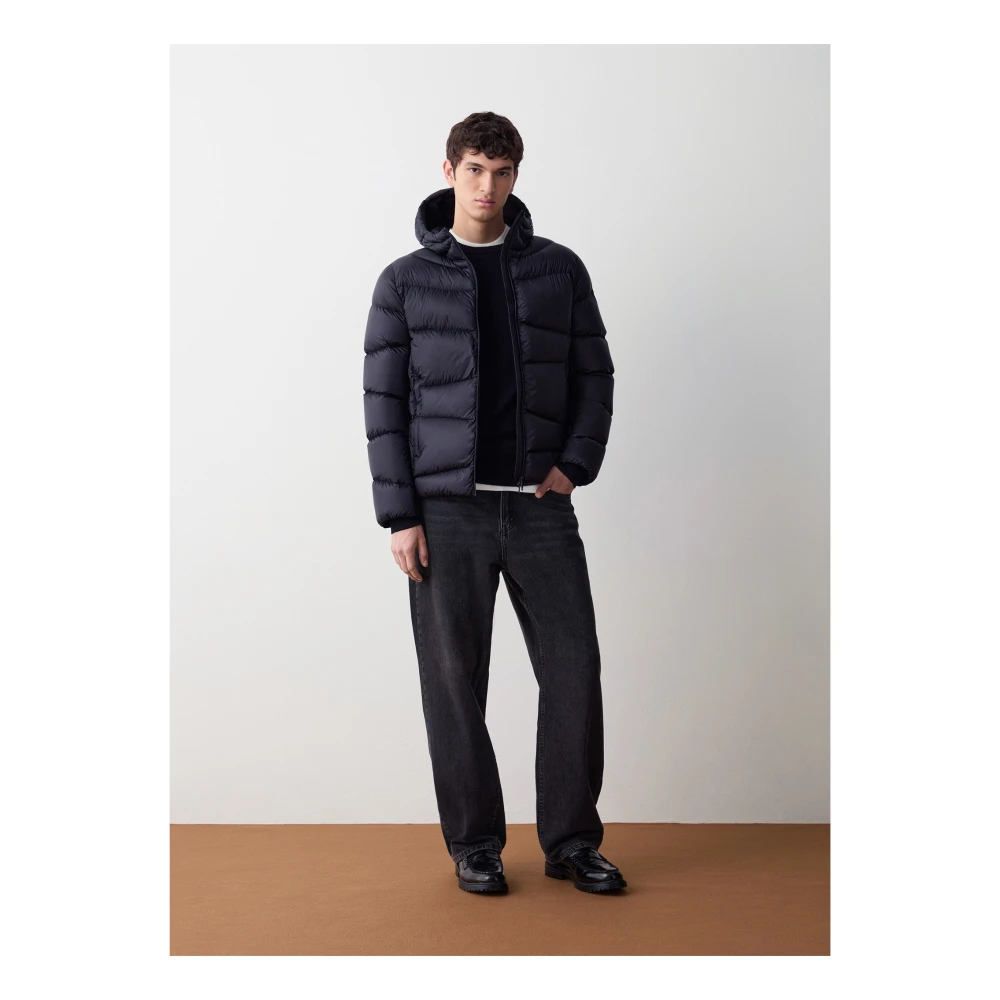 Colmar Blauwe winterjas met ritssluiting Blue Heren