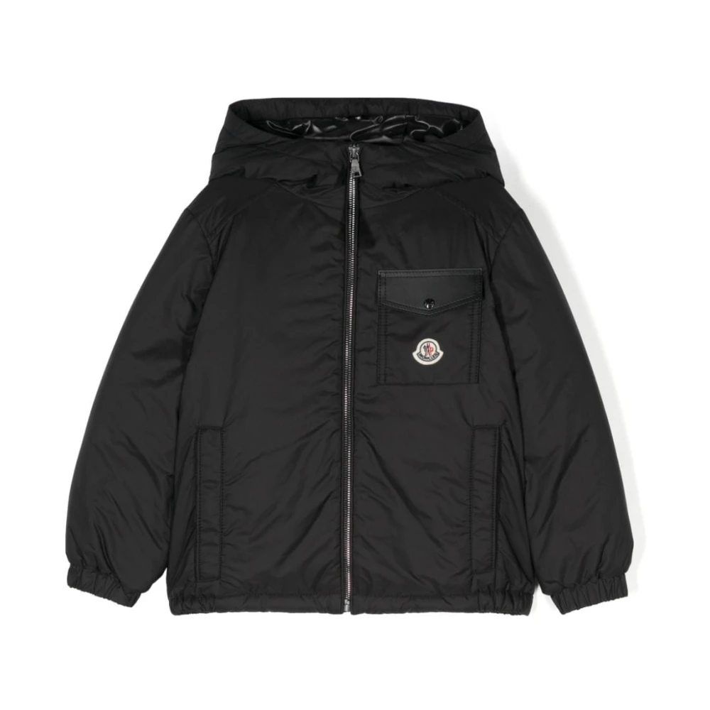 Moncler Svart Parkas för Pojkar Black, Pojke