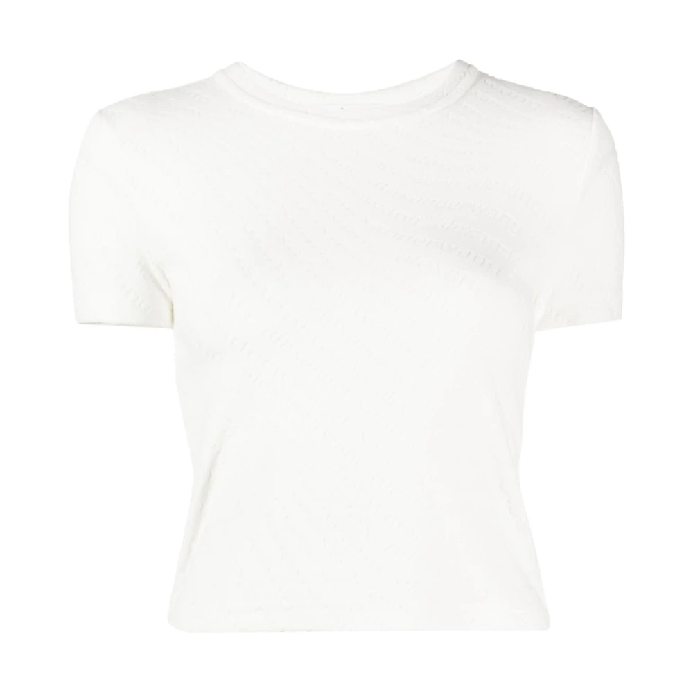 Alexander Wang Vit kortärmad baby tee skjorta White, Dam