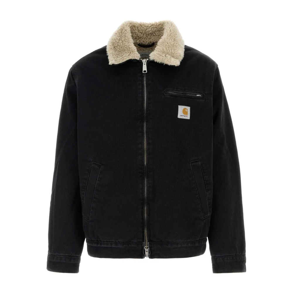 Carhartt WIP Zwarte Denim Jack Black Heren