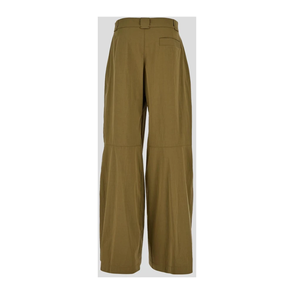 Lemaire Wide Trousers Green Dames