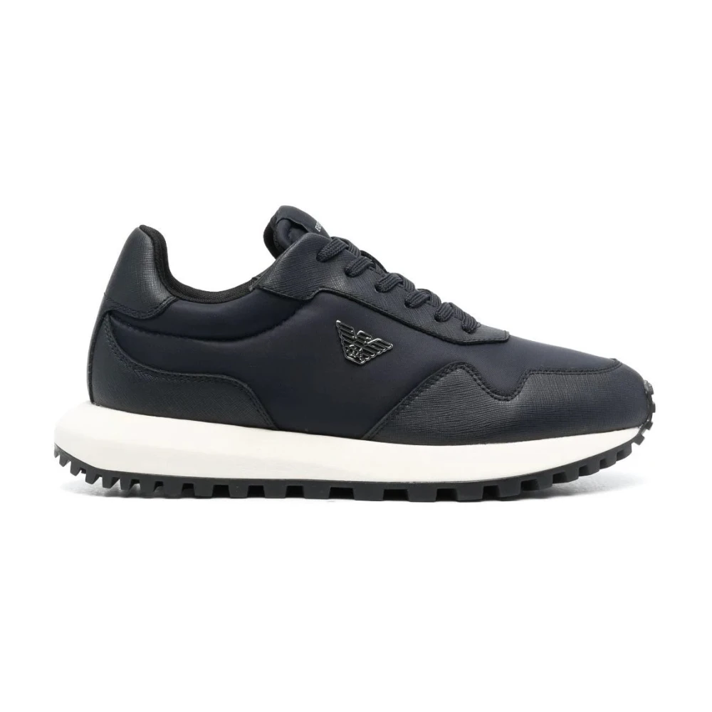 Emporio Armani Men's Blue Casual Trainers Sneaker