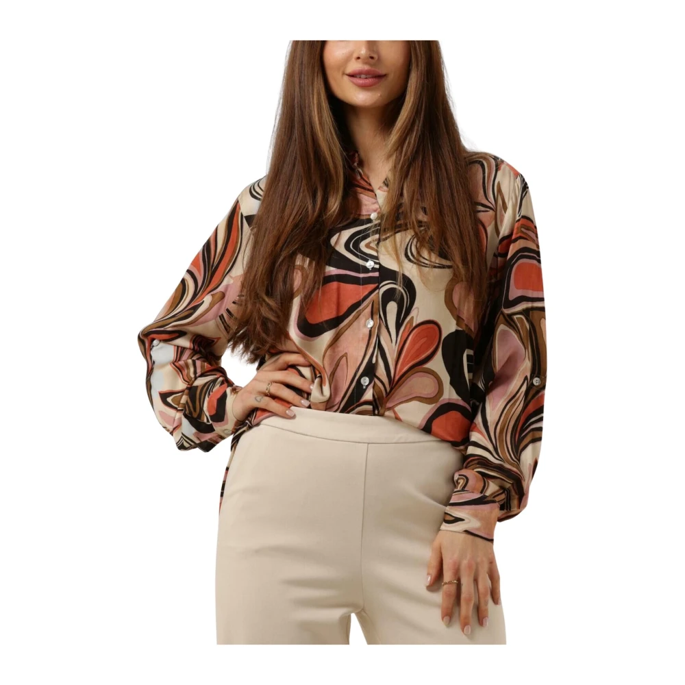 Summum Woman Geschilderde Bloemen Blouse Multicolor Dames