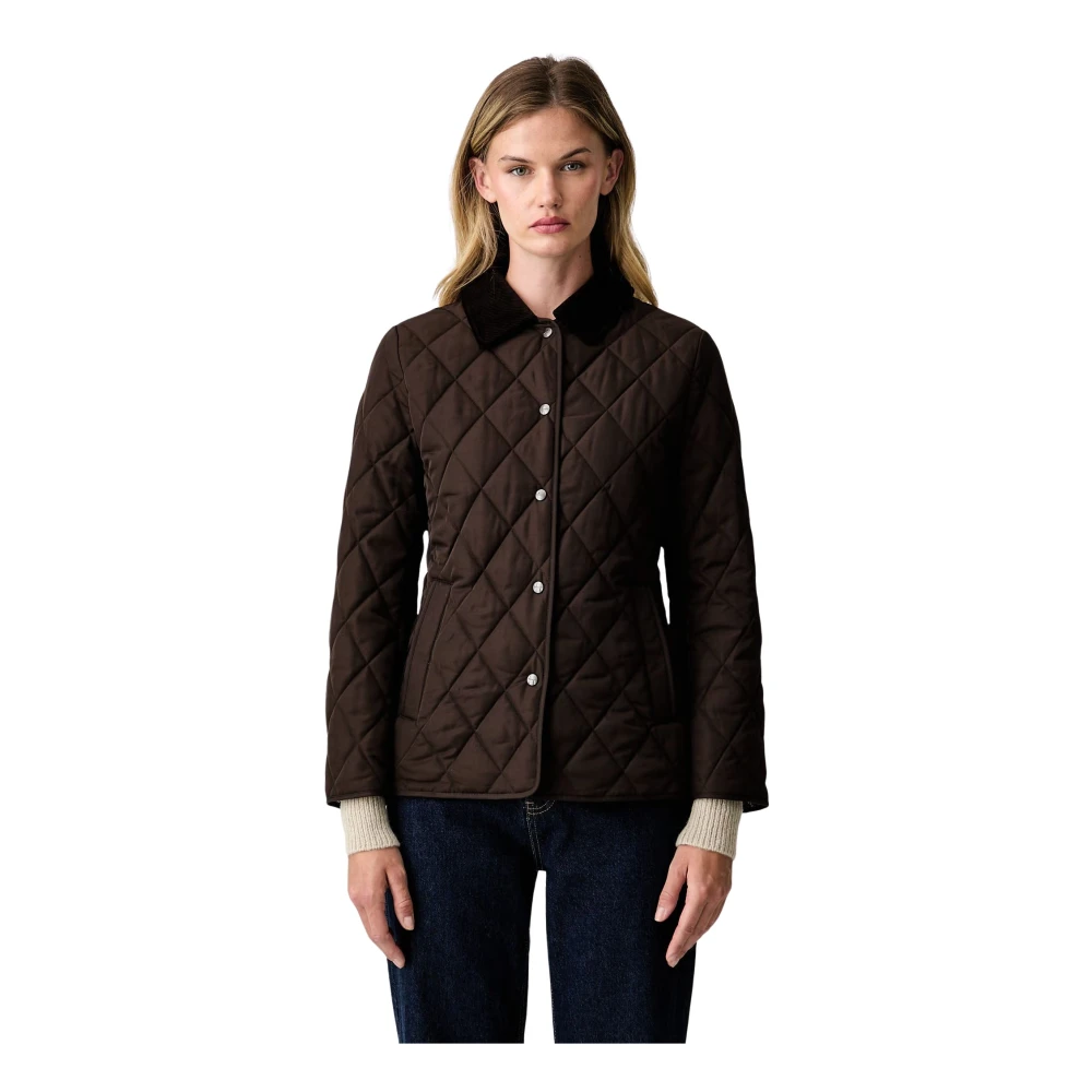 Gant Damen Deep Braun Taillierte Steppjacke (Xs) - Bild 3