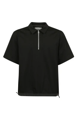 Polo Jersey med Front Zip