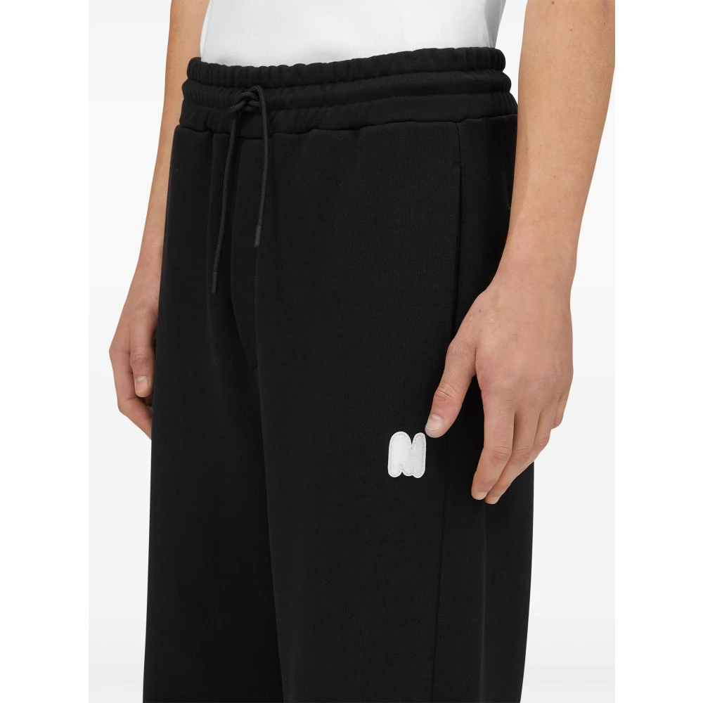 Msgm Zwarte Jogger Sweatpants Black Heren