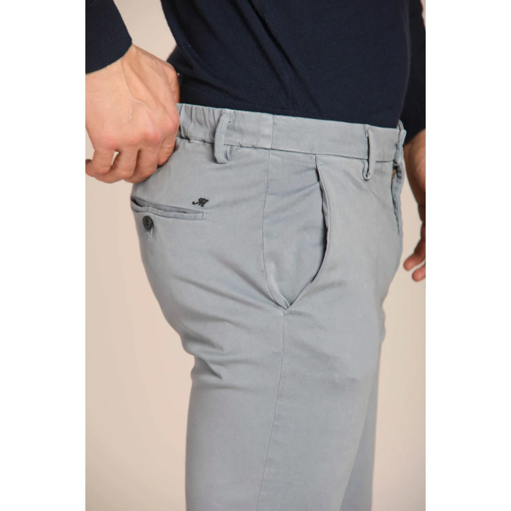Mason's Slim Fit Winter Chino Broek Lichtblauw Blue Heren