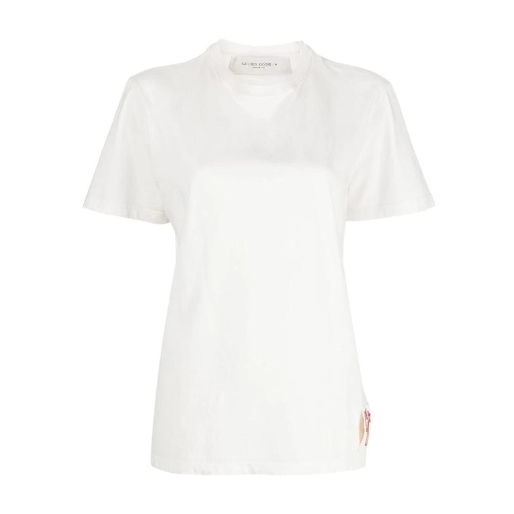 Golden Goose Distressed T-shirt voor vrouwen White Dames