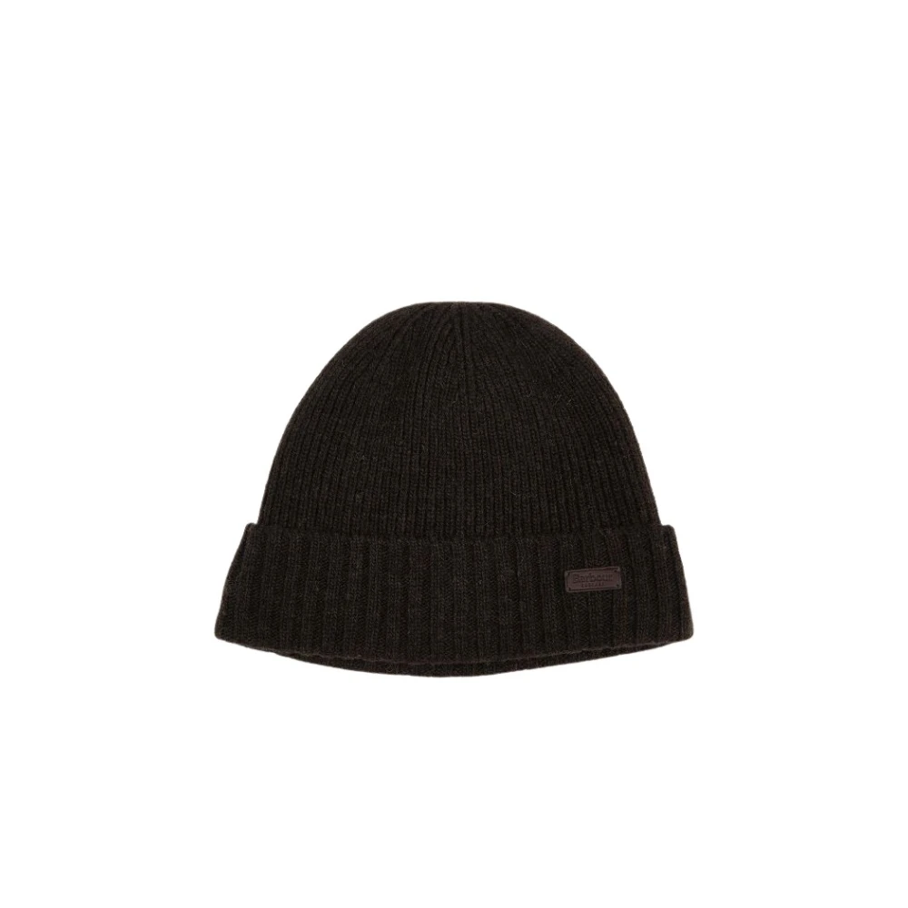 Barbour Räfflad Ull Beanie Mössa Green, Unisex