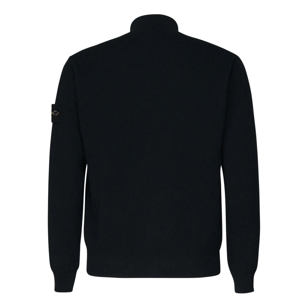 Stone Island Katoenen Ritsvest Blue Heren