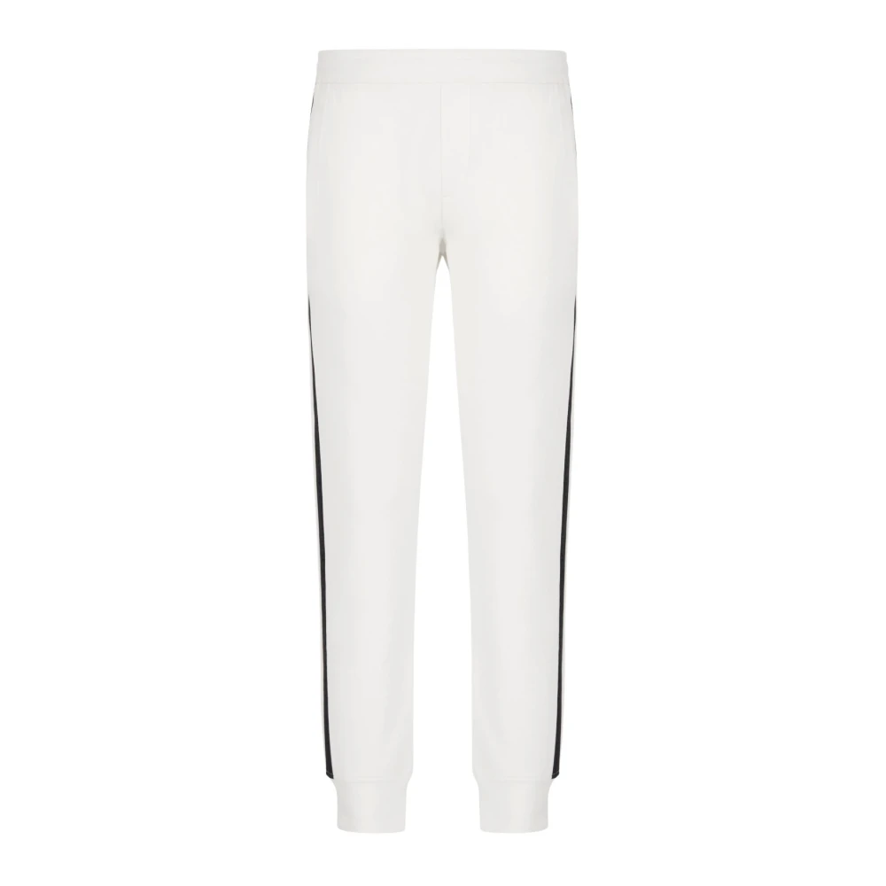 Emporio Armani Witte Joggerbroek met Logodetail White Heren