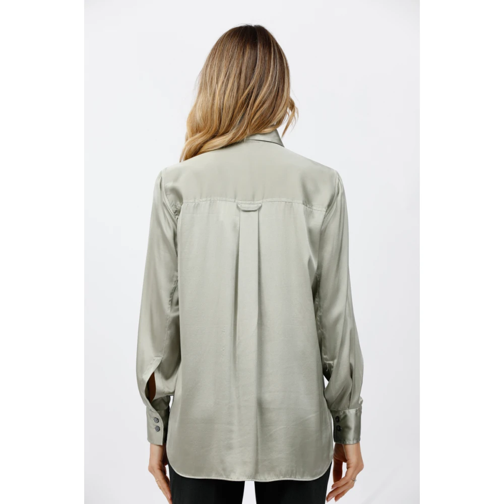 Caliban Casual Overhemd Green Dames