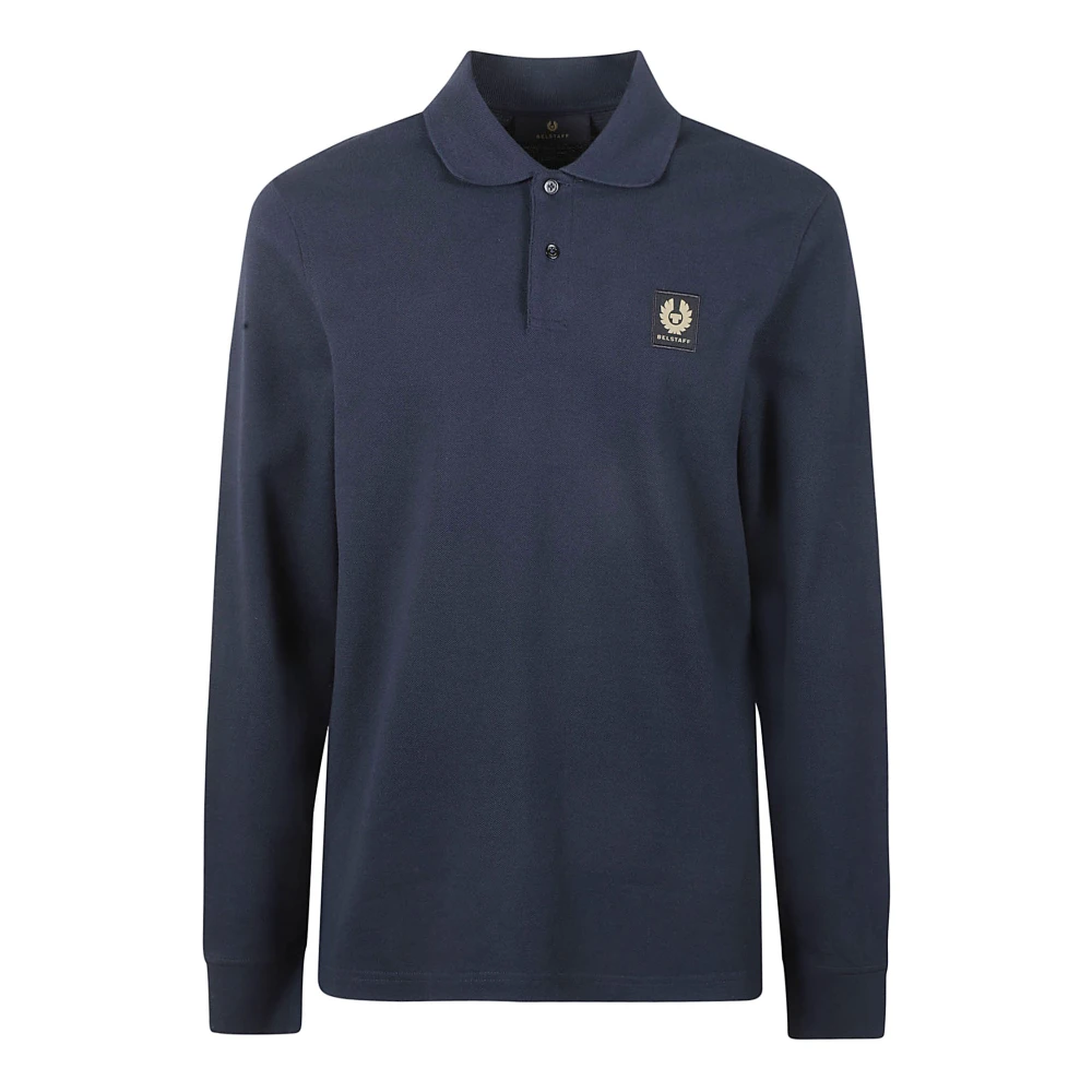 Belstaff Katoenen Piqué Polo Shirt Blue Heren