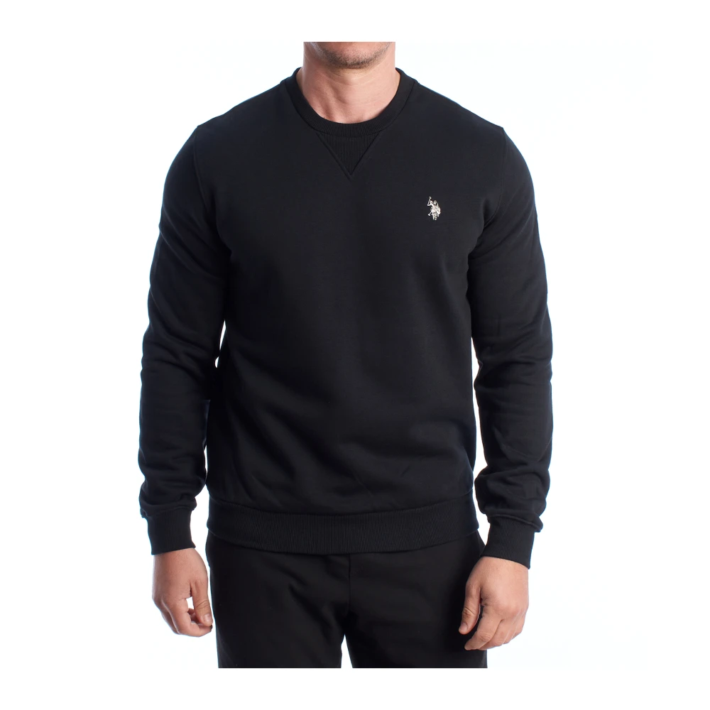U.s. Polo Assn. Svart Crew Neck Sweatshirt