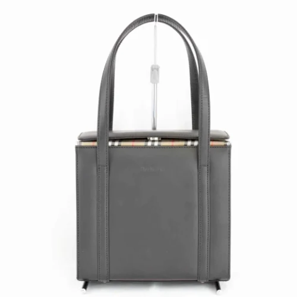 Burberry Vintage Pre-owned Fabric handbags Gray Dames