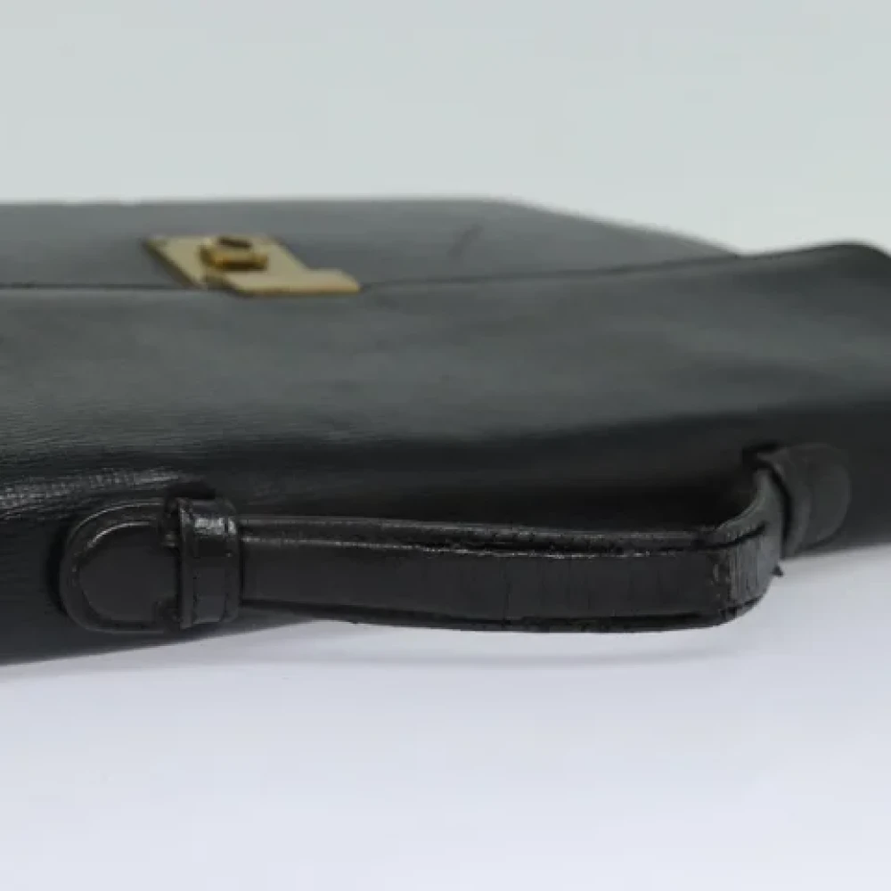 Loewe Pre-owned Leather handbags Black Dames