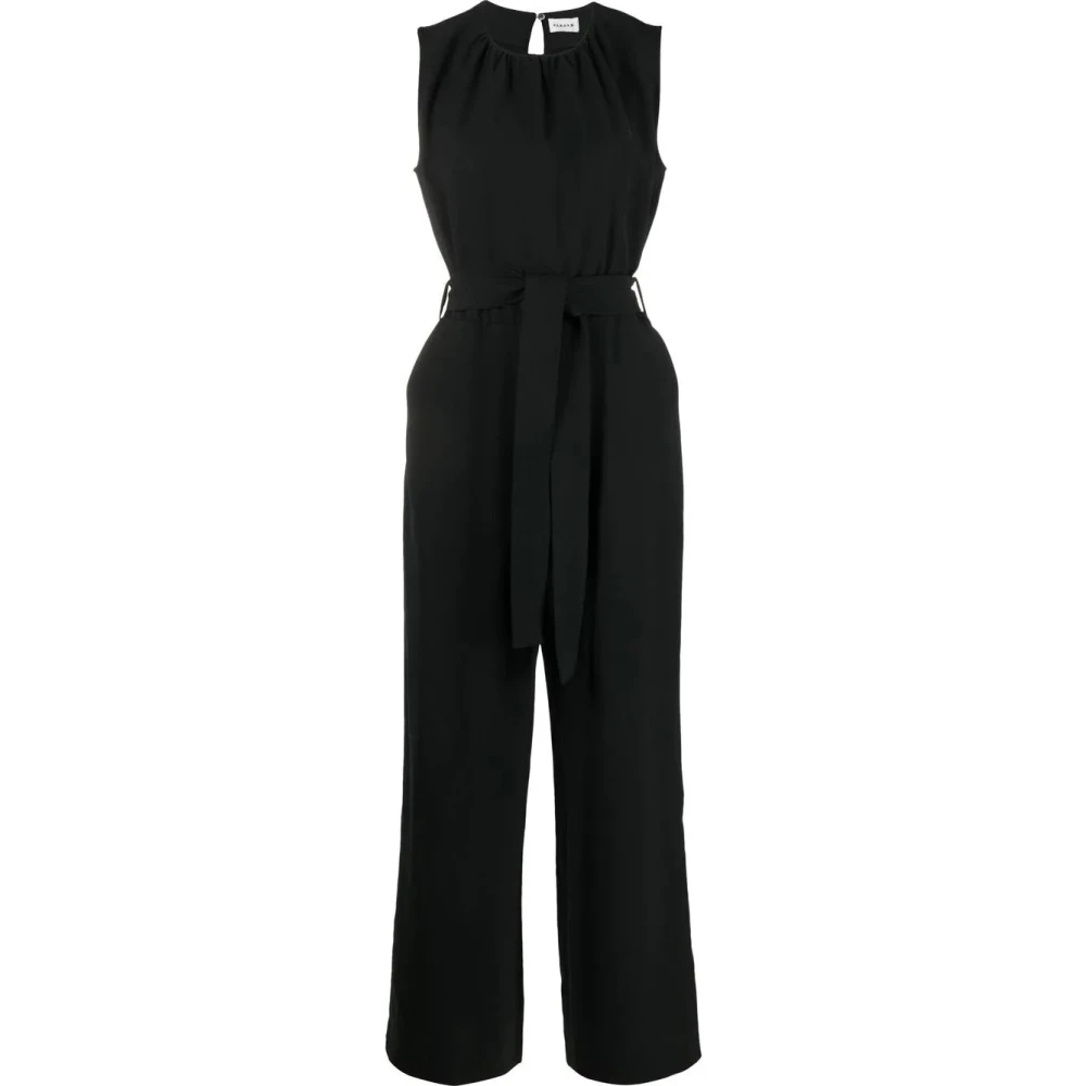 P.a.r.o.s.h. Zwarte Blazer Jumpsuit Polyester Elastaan Black Dames