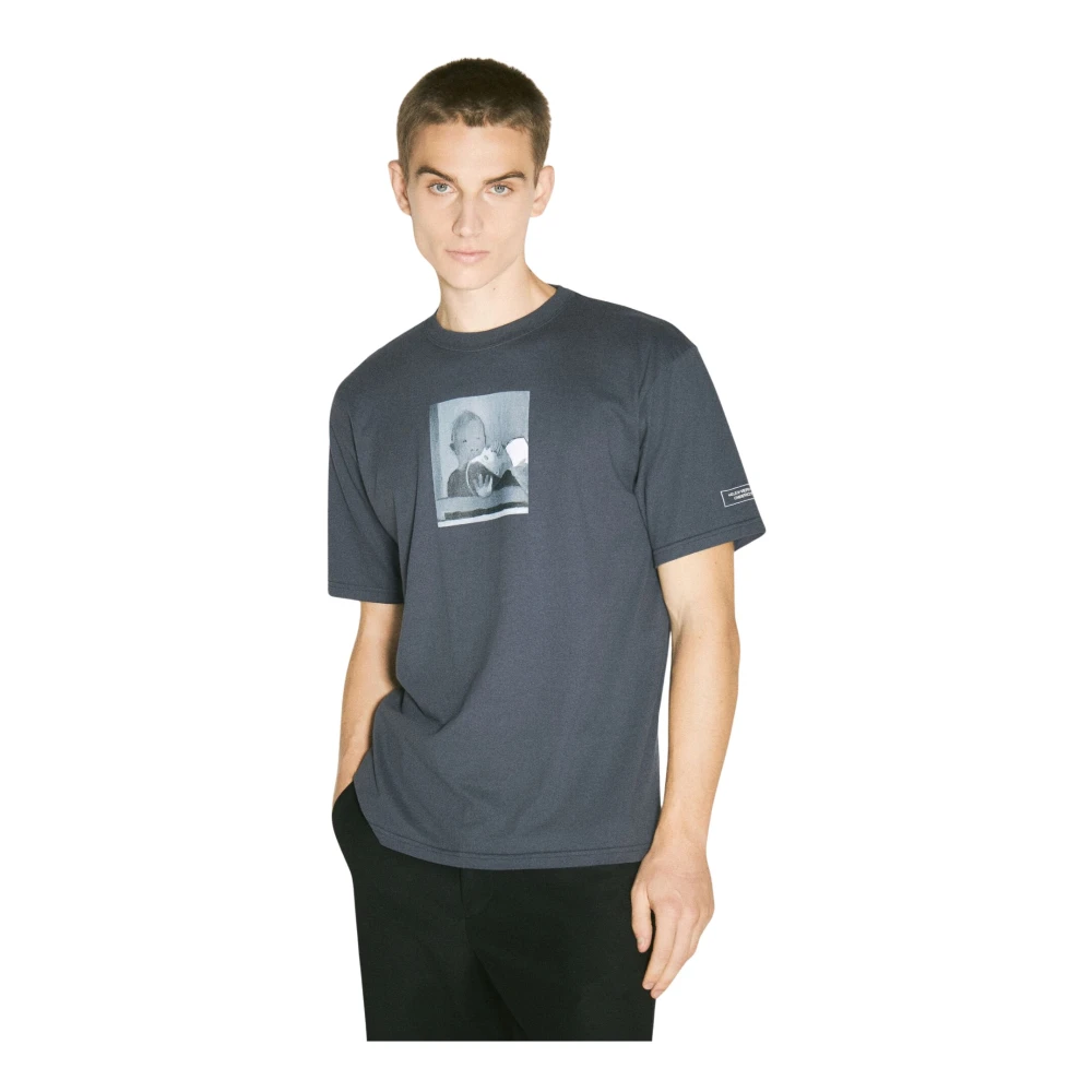 Undercover Grafische Print Katoenen T-Shirt Gray Heren