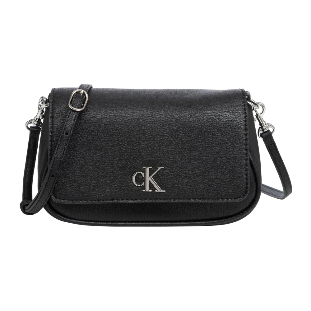 Calvin Klein Jeans Verstelbare Schoudertas met Kliksluiting Black Dames