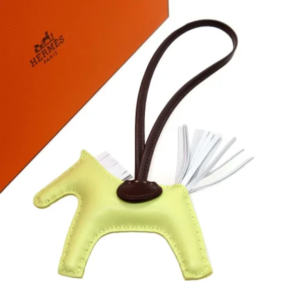 Hermès Vintage Pre-owned Fabric key-holders Yellow Dames