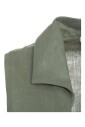 robe-en-lin-vert-avec-col-polo