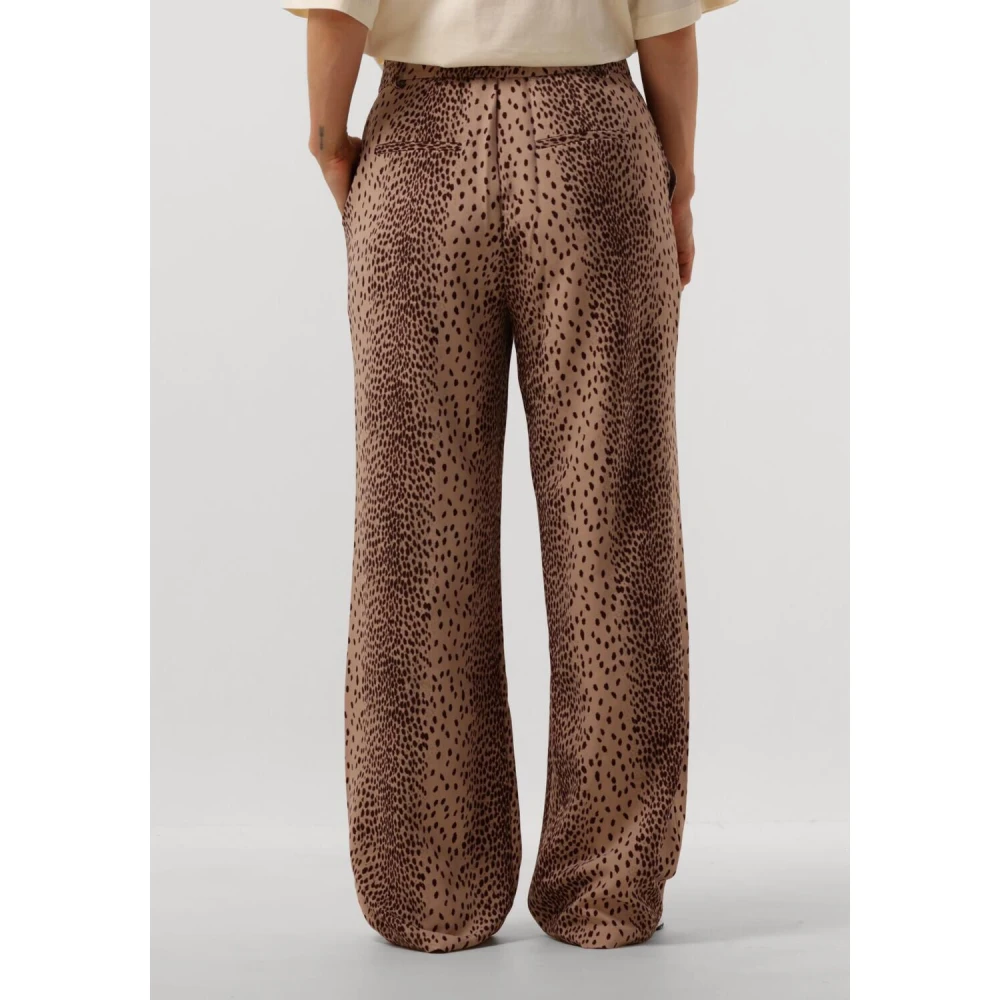 Refined Department Luipaardprint Broek Puck Brown Dames