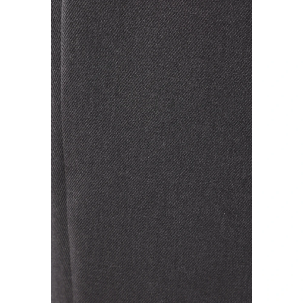 BRUNELLO CUCINELLI Antraciet Drill Katoen Stretch Broek Gray Dames