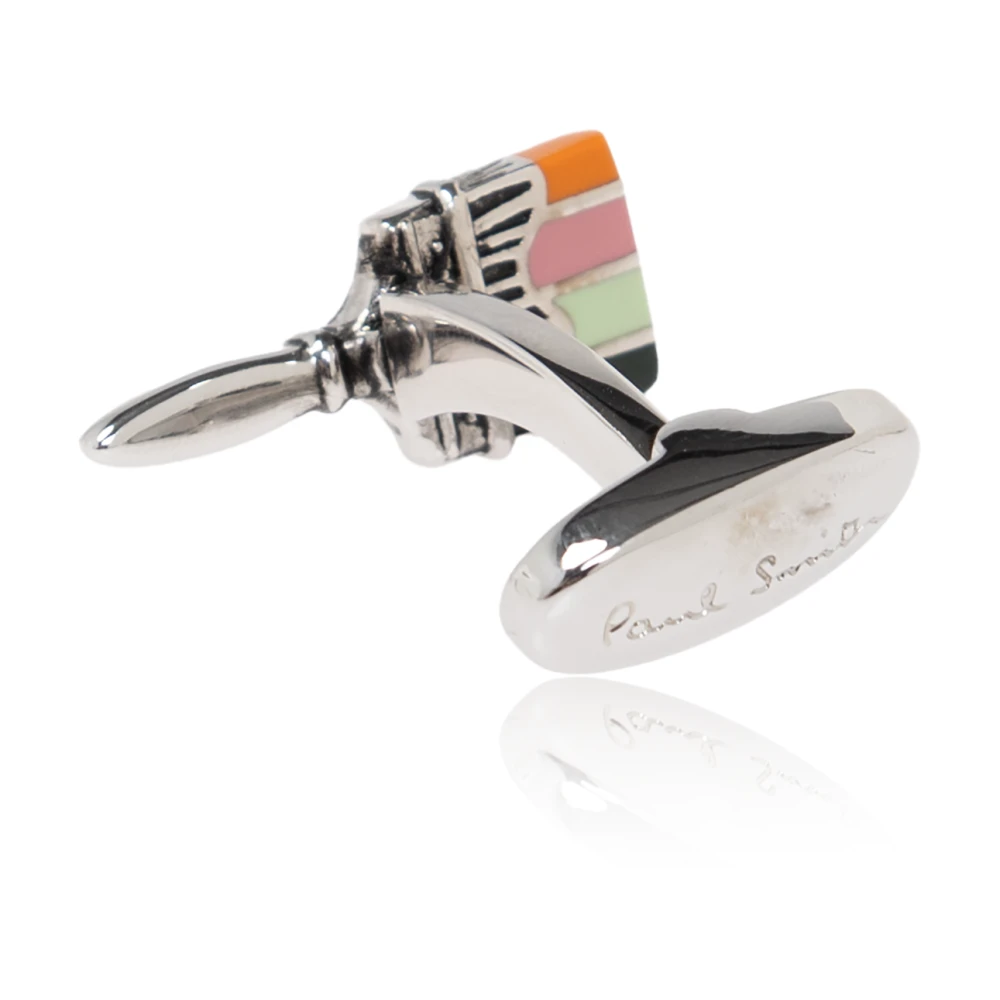 Paul Smith Manchetknopen met borstelmotief Gray Heren