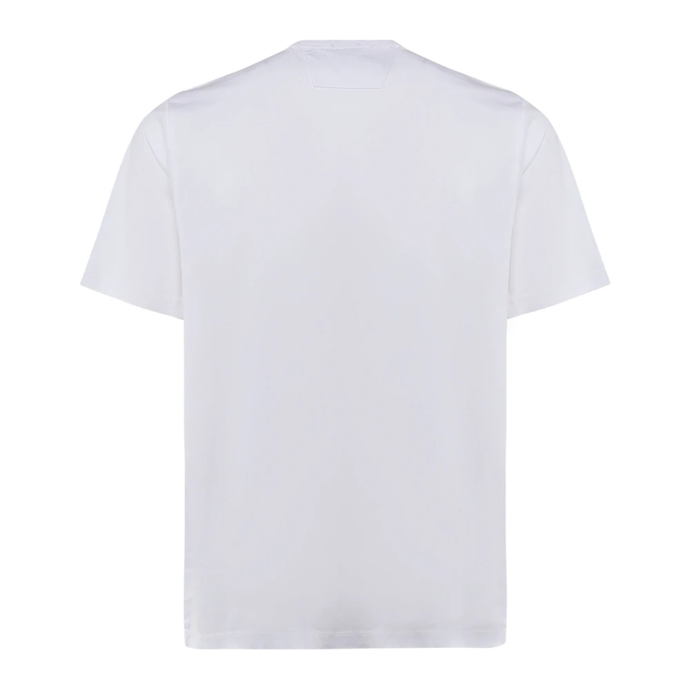 C.P. Company Zwarte katoenen T-shirt met ronde kraag White Heren