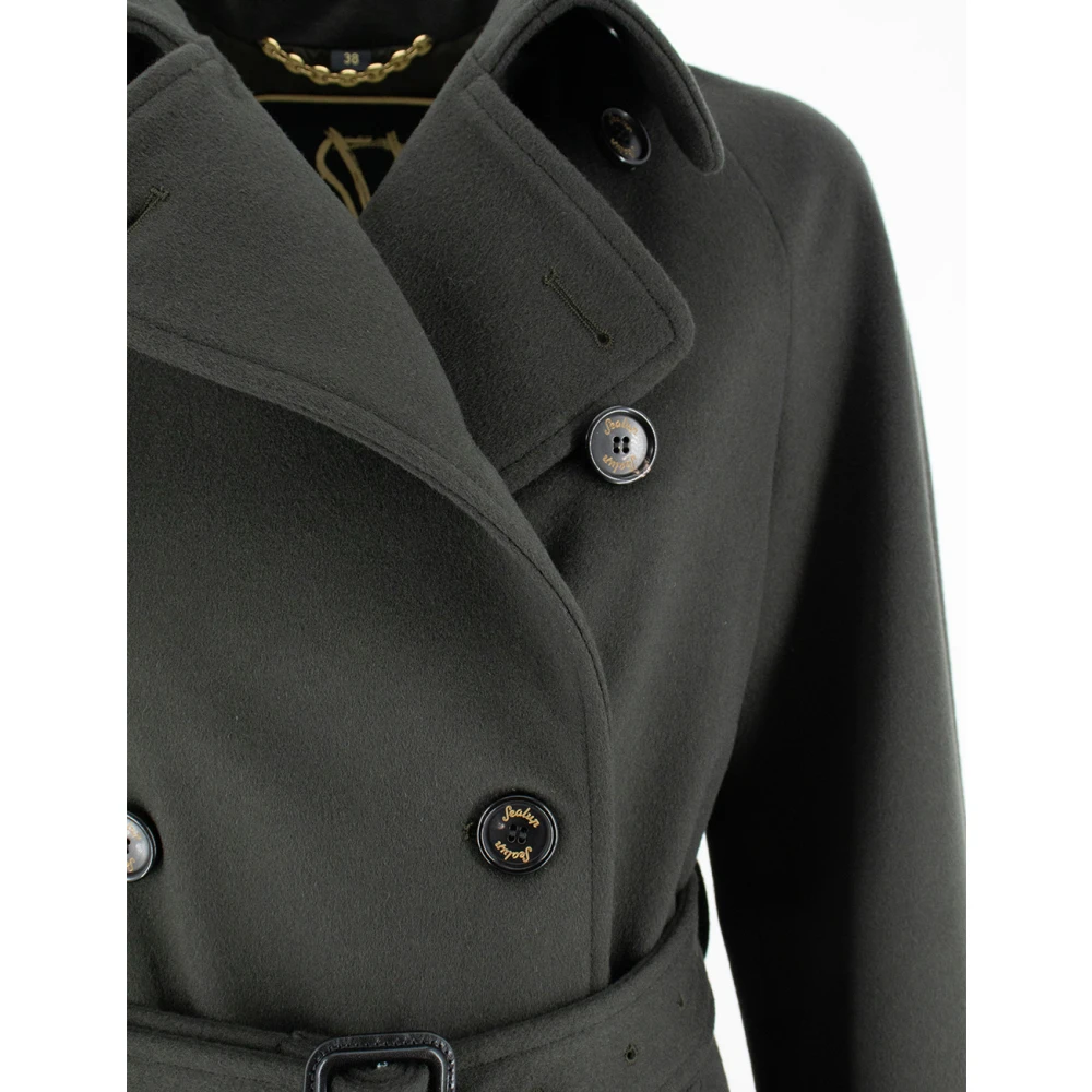 Sealup Lange wollen jas met Thermore-vulling Green Dames