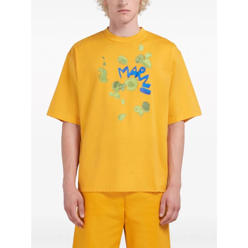 Marni T-Shirts Orange Heren