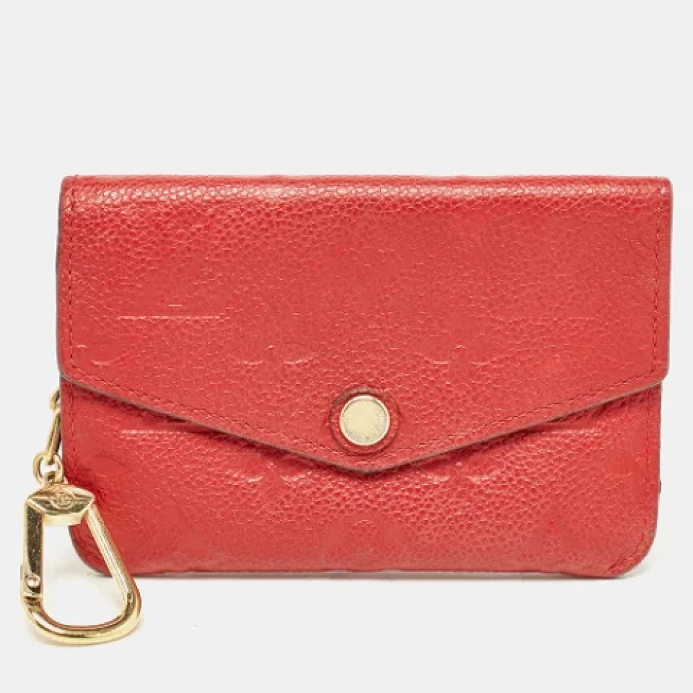 Louis Vuitton Vintage Pre-owned Leather wallets Red Dames