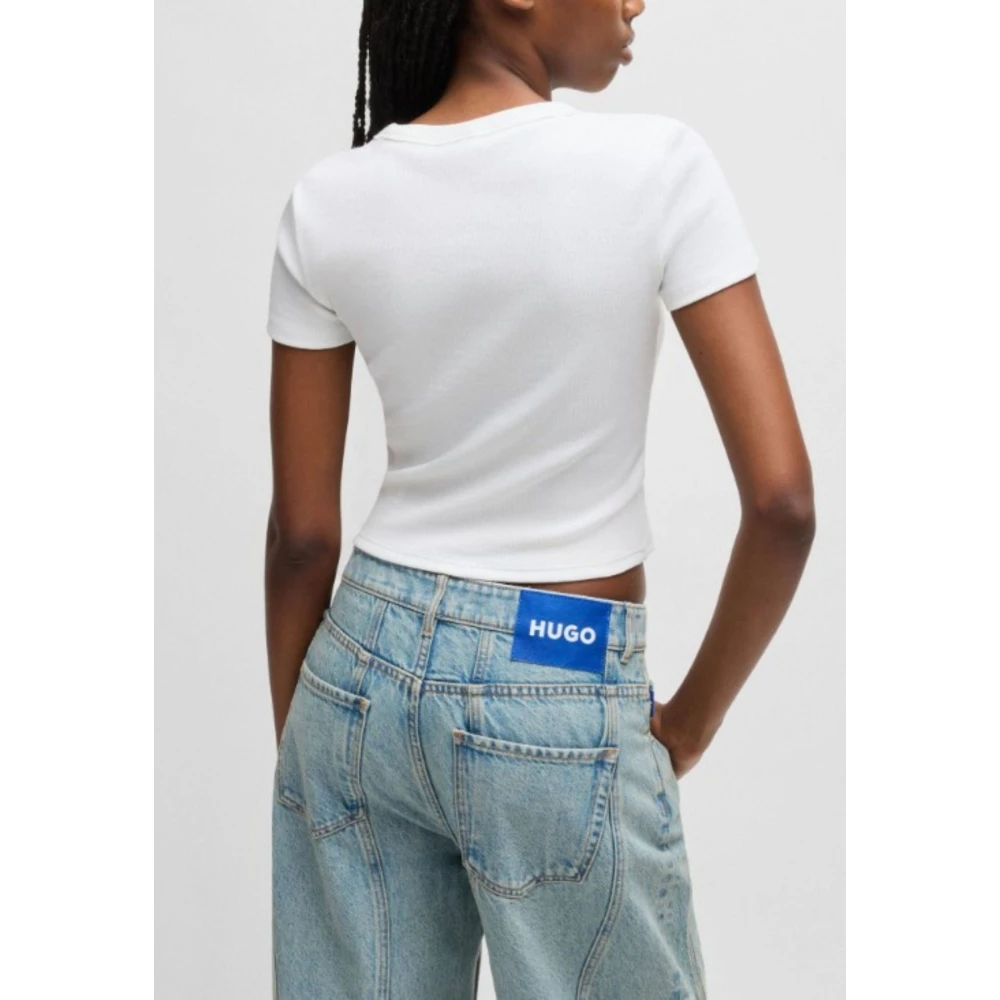 Hugo Boss Baby Tee voor vrouwen White Dames
