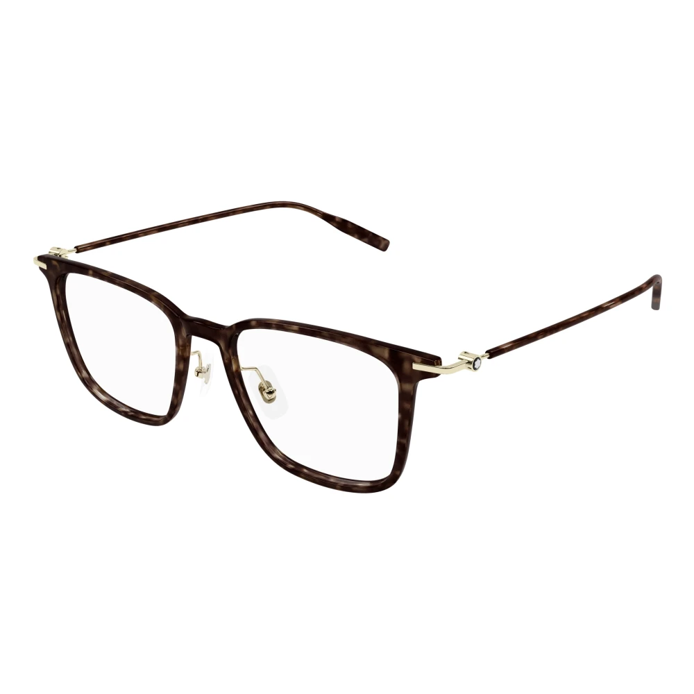 Montblanc Men's Brown Stylish Eyeglasses - Glasses - 52 Mm - Accessories