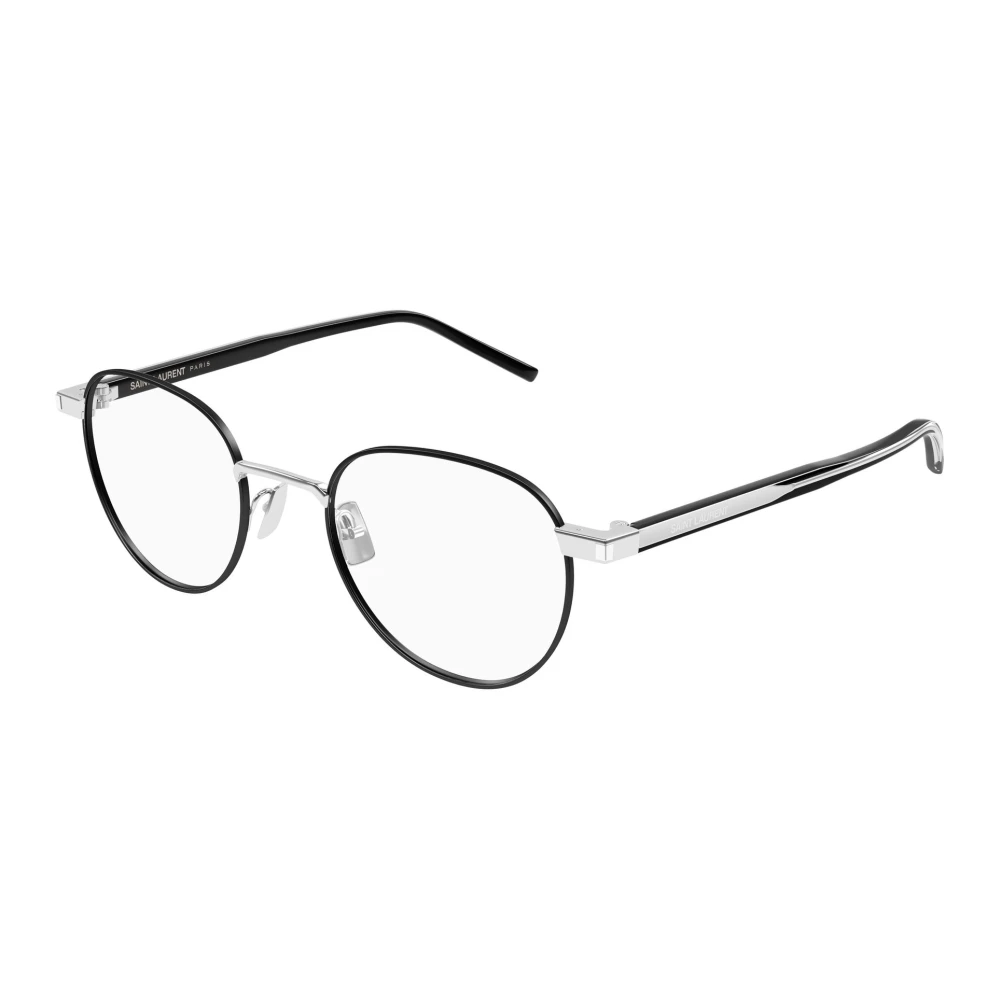 Saint Laurent Unisex Gray Glasses, 49 Mm, Optical Frame